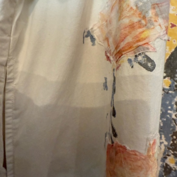 Magnolia Pearl Cream Dress with Pink and Yellow Print New never worn. - Picture 4 of 8